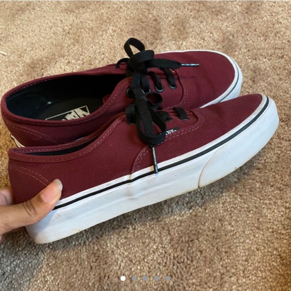 Maroon vans